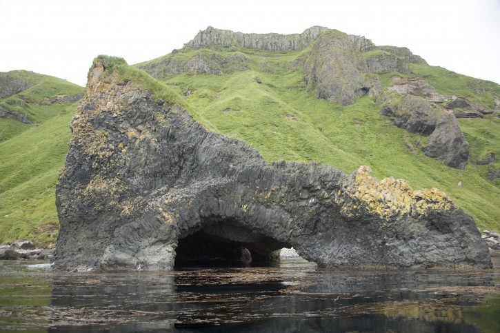 Akun Island Basalt Sea Cave Backgrounds
