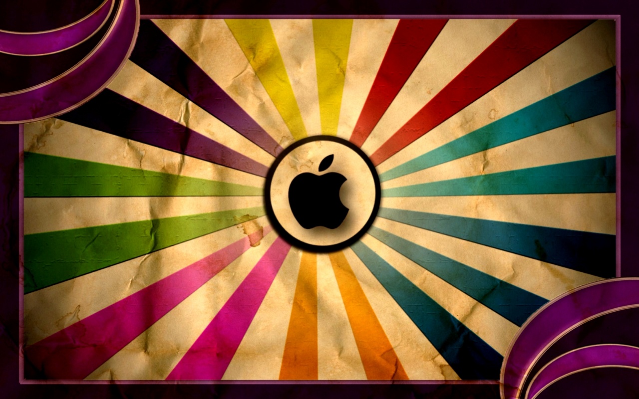 Apple Vintage Colorful Backgrounds
