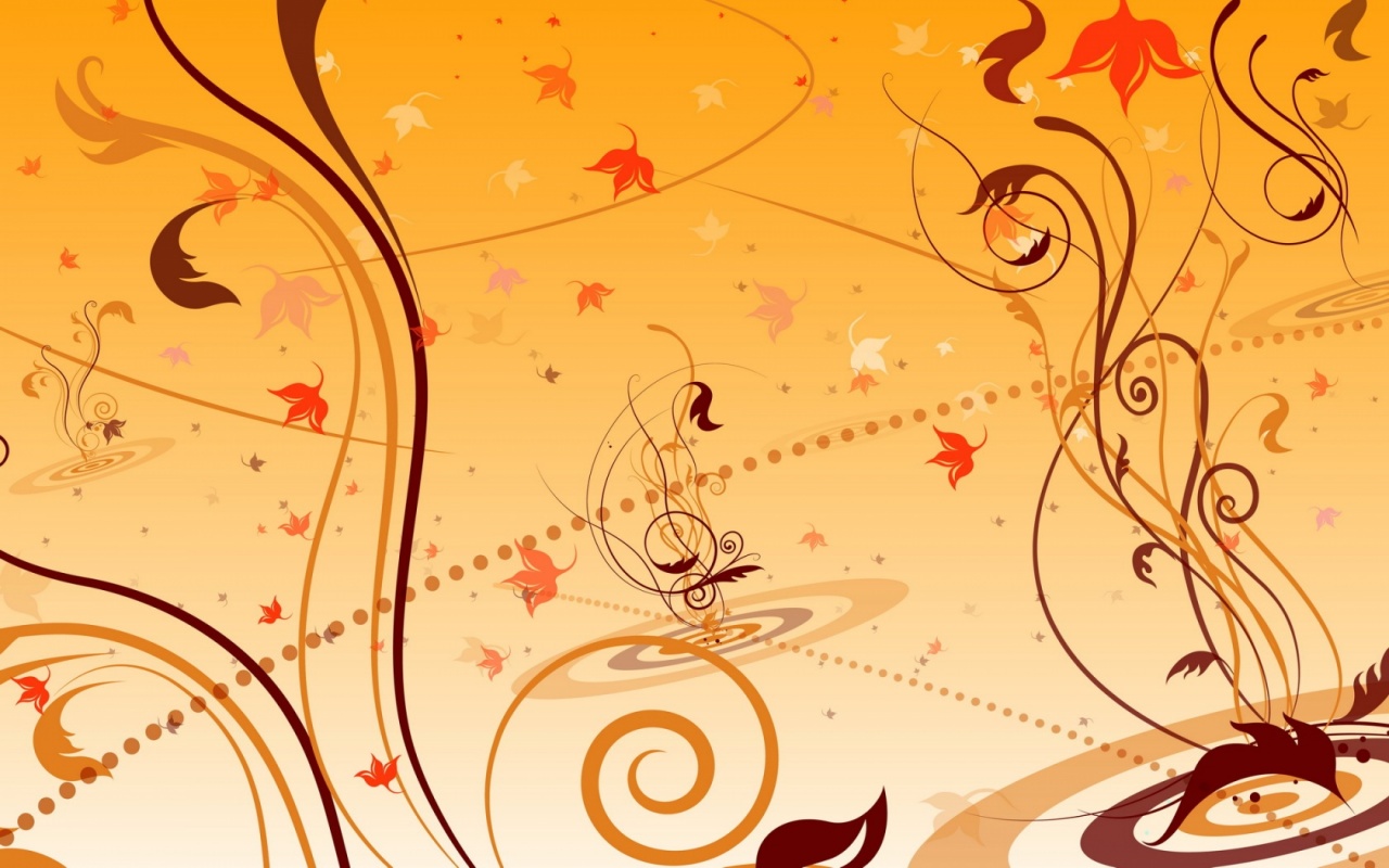 Floral Autumn Leafs Design Backgrounds