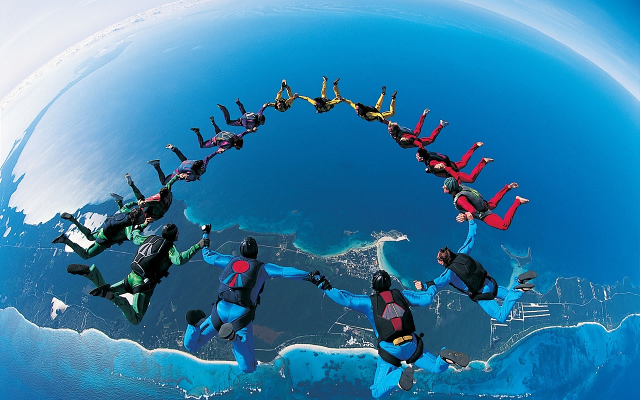 Base Jumping Group Backgrounds