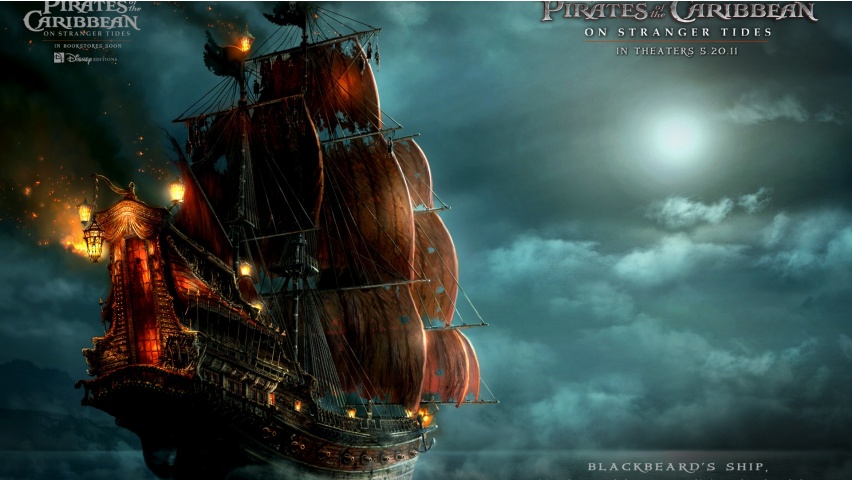 Blackbeard Ship POTC4 Backgrounds