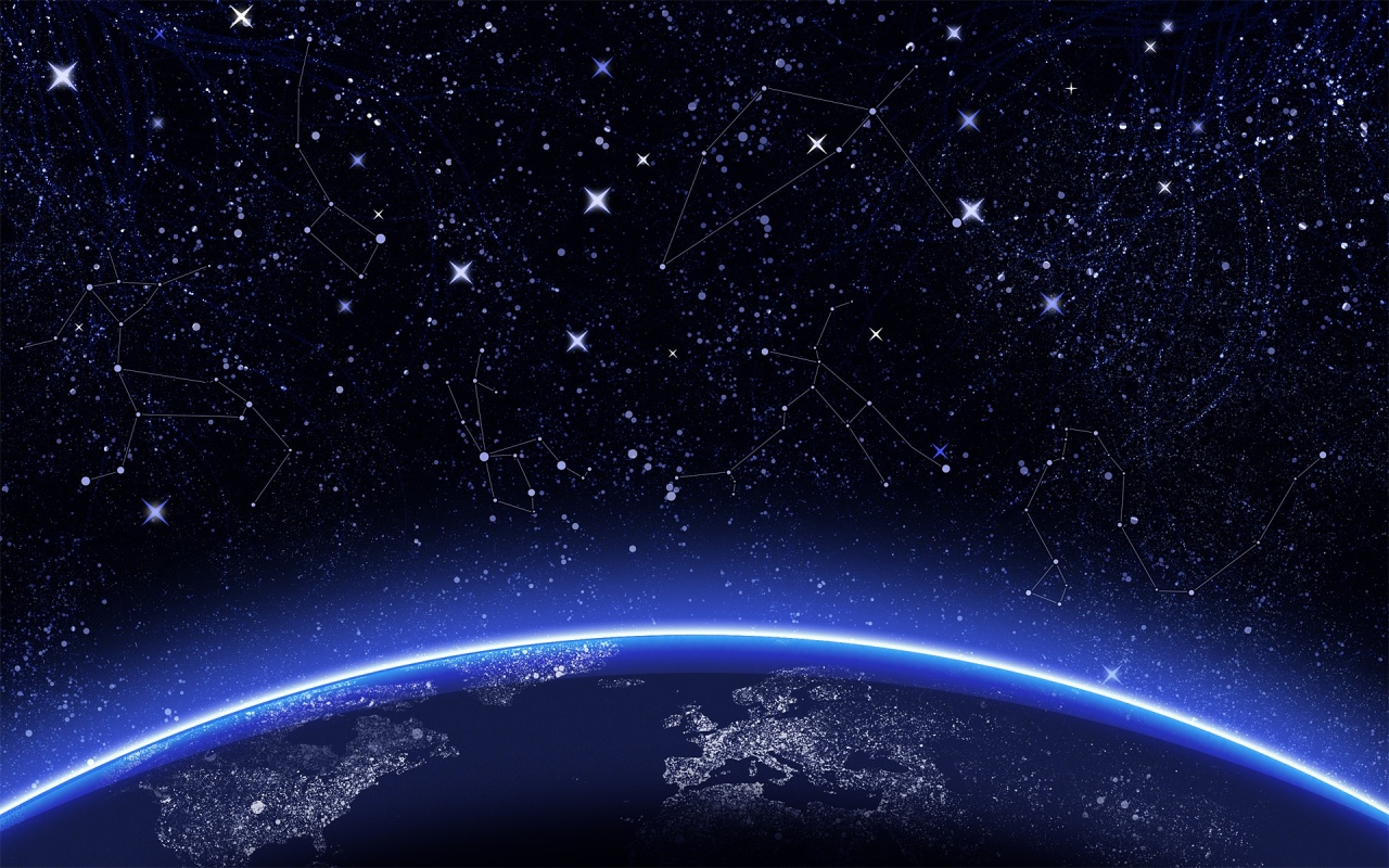 Blue Earth Stars Backgrounds