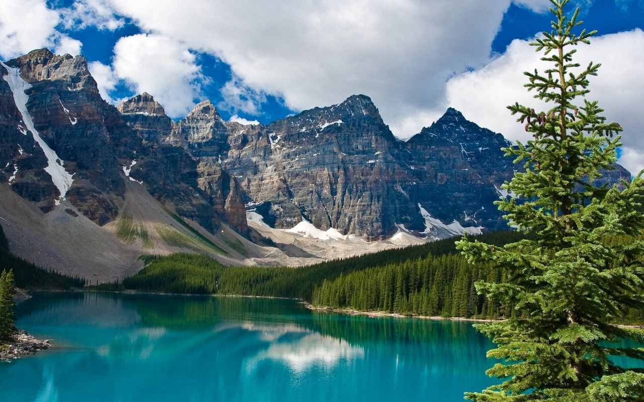 Blue Lake Mountains Backgrounds