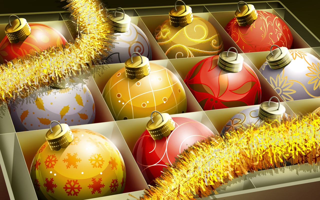 Christmas Balls Box Backgrounds