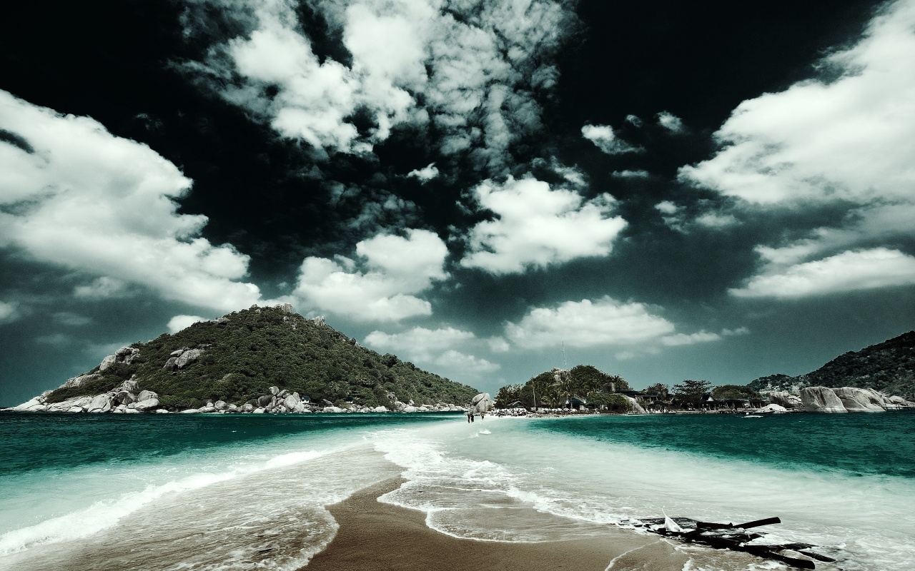 Cloudy Two Oceans Backgrounds