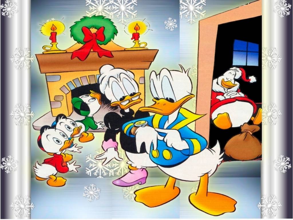 Donald Christmas Spots Background
