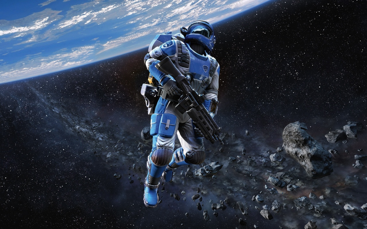 Halo Space Action Game Backgrounds