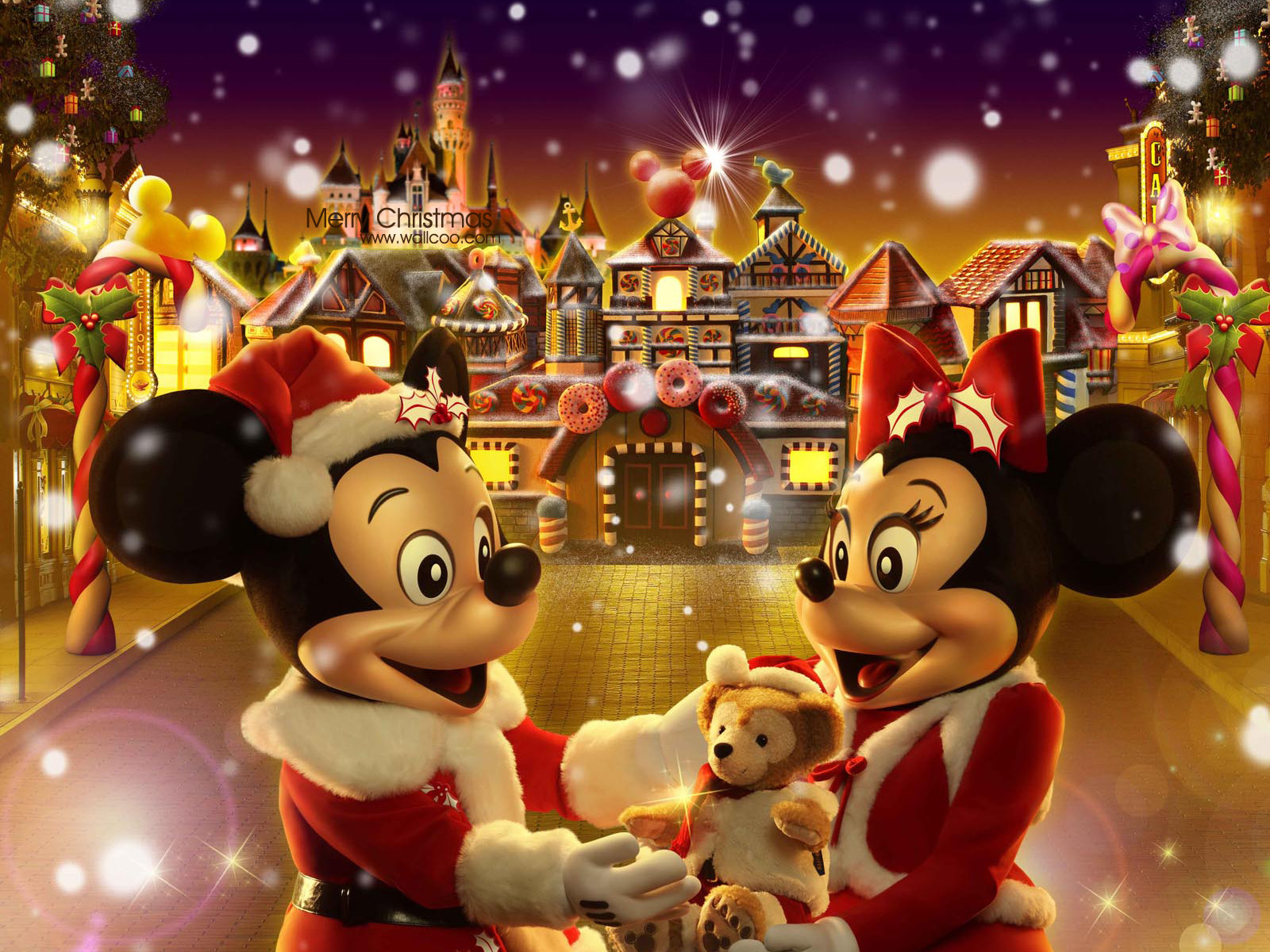 Hong Kong Disneyland Christmas Backgrounds