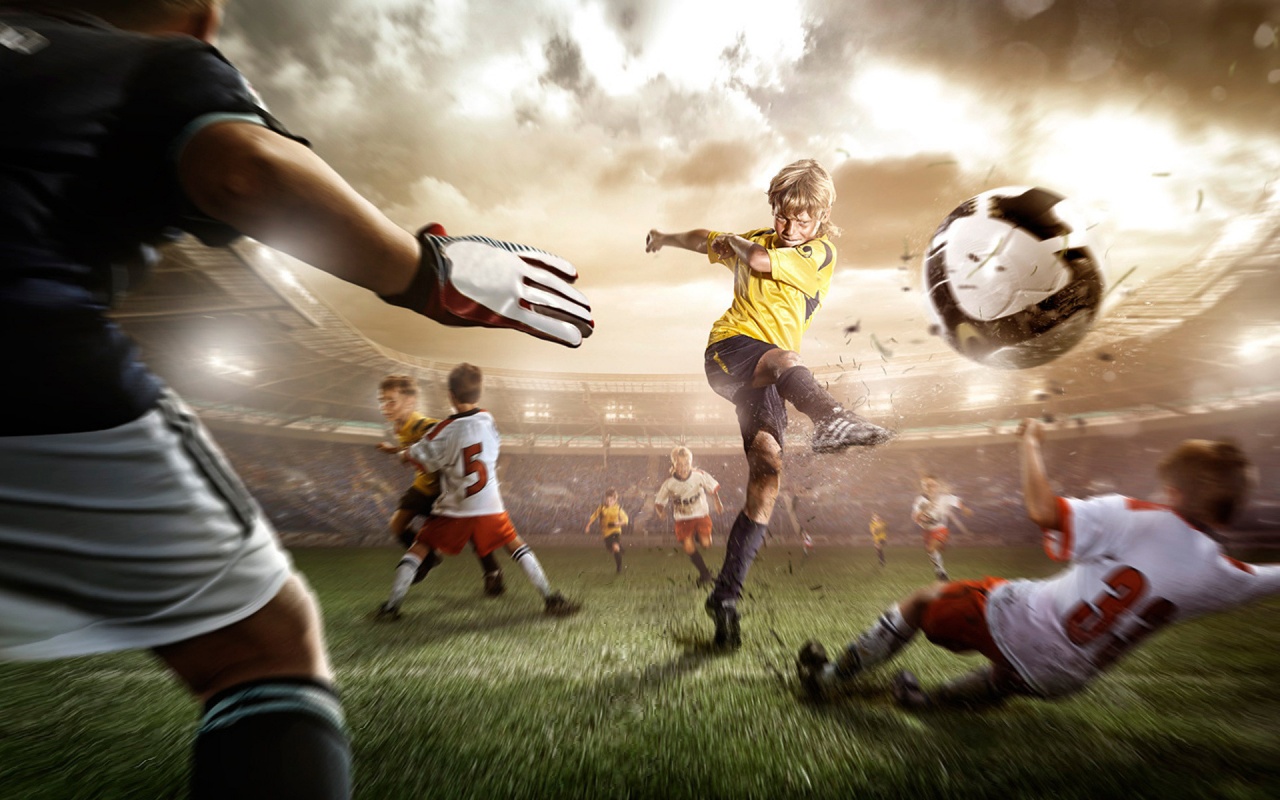 Kids Playing Football Backgrounds