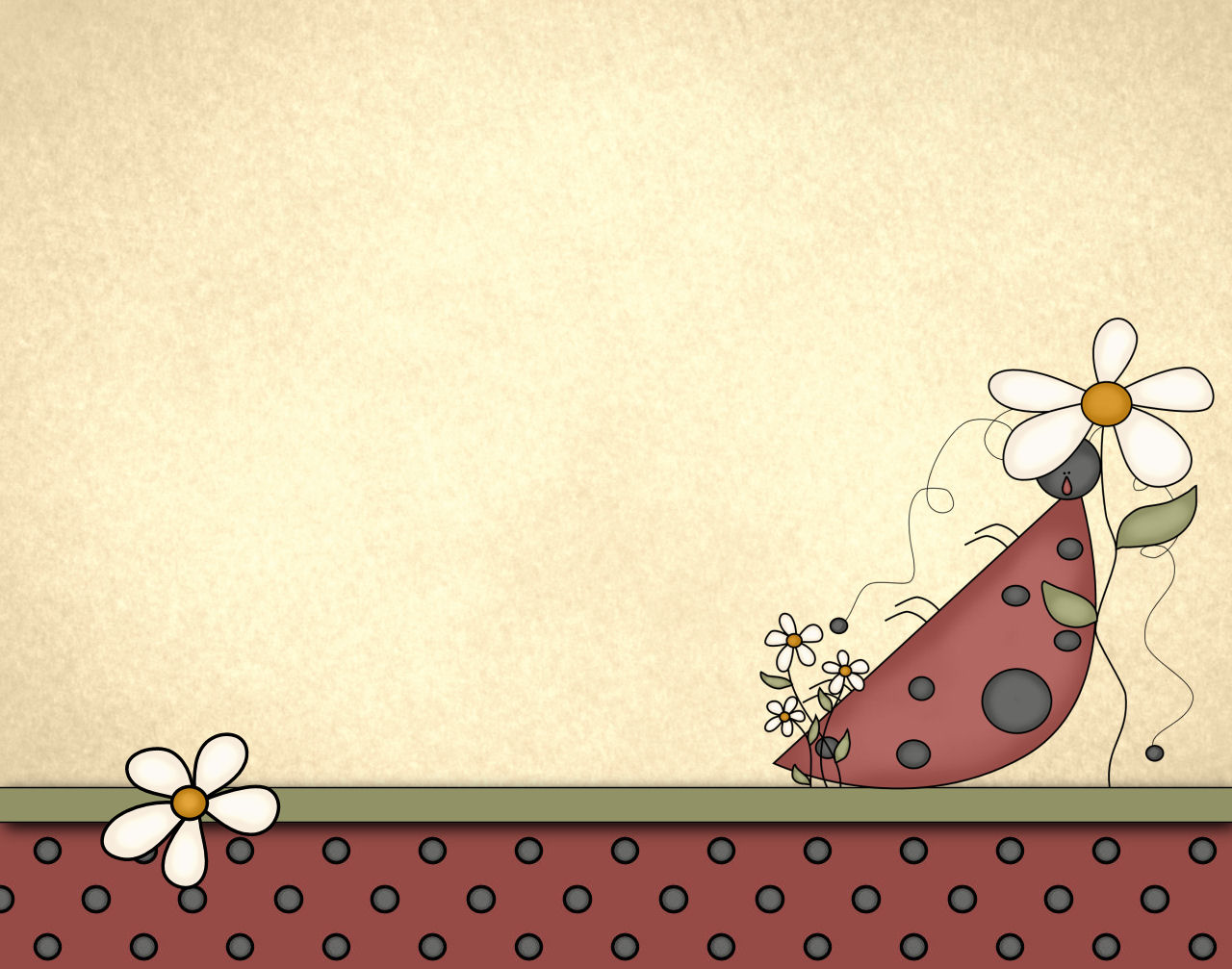 Lady Bug Hugs cartoon Backgrounds