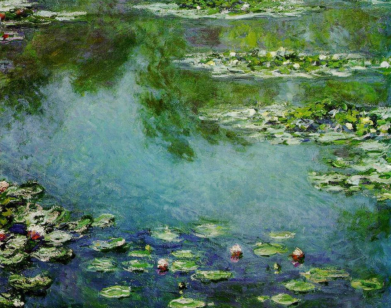 Monet Lilly Pond Backgrounds
