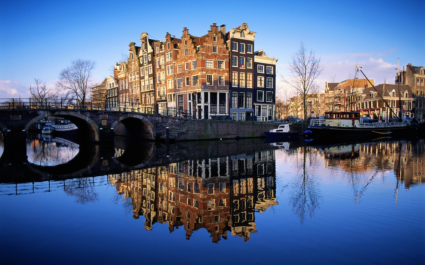 Netherlands Grachten van Amsterdam Backgrounds
