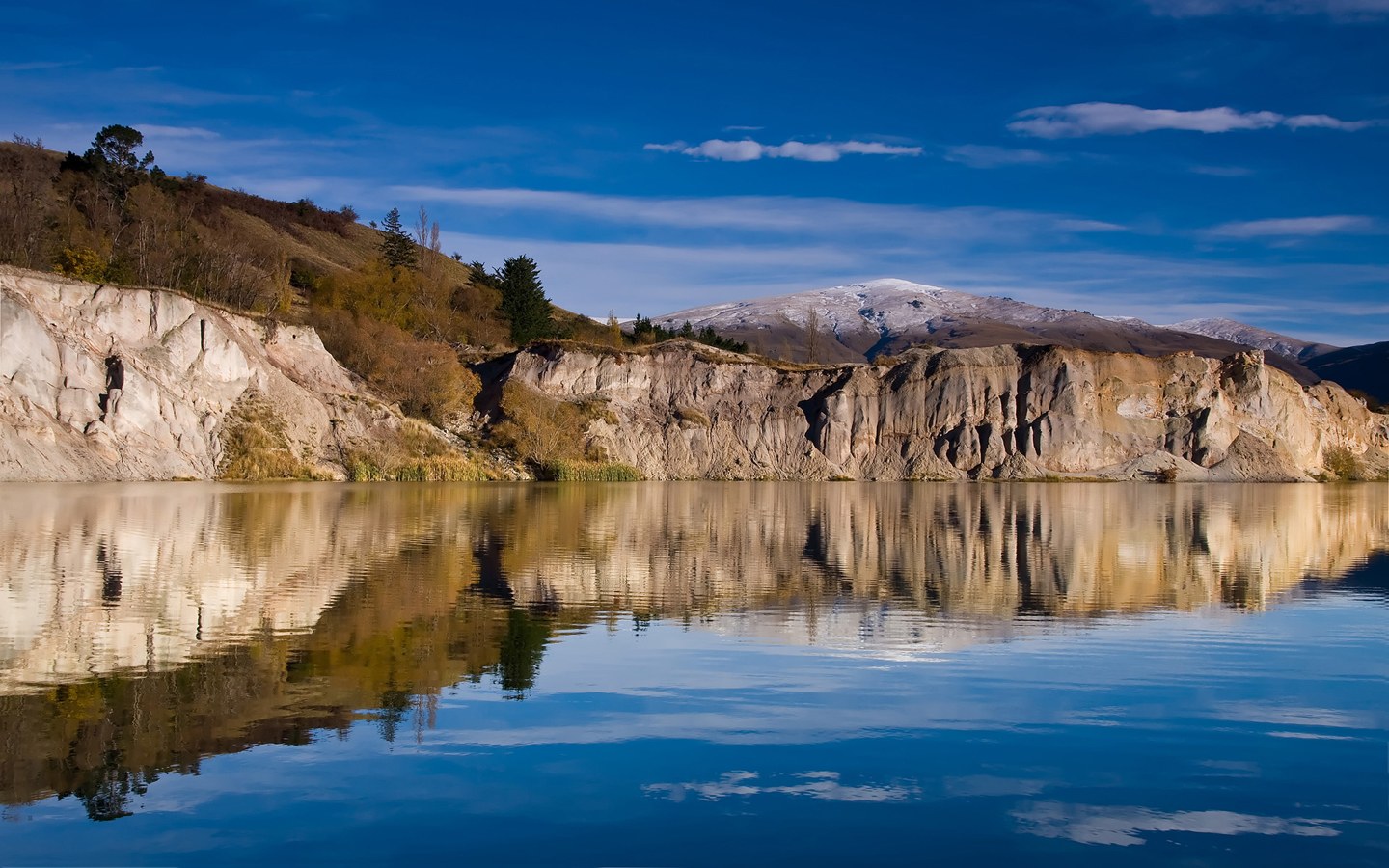 New Zealand Lake Blue in St Bathans Backgrounds