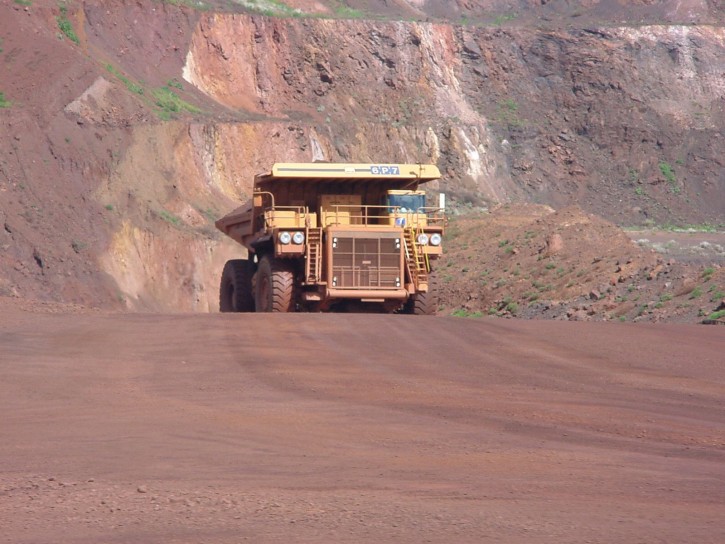 Ore Truck Emerging From Main Backgrounds