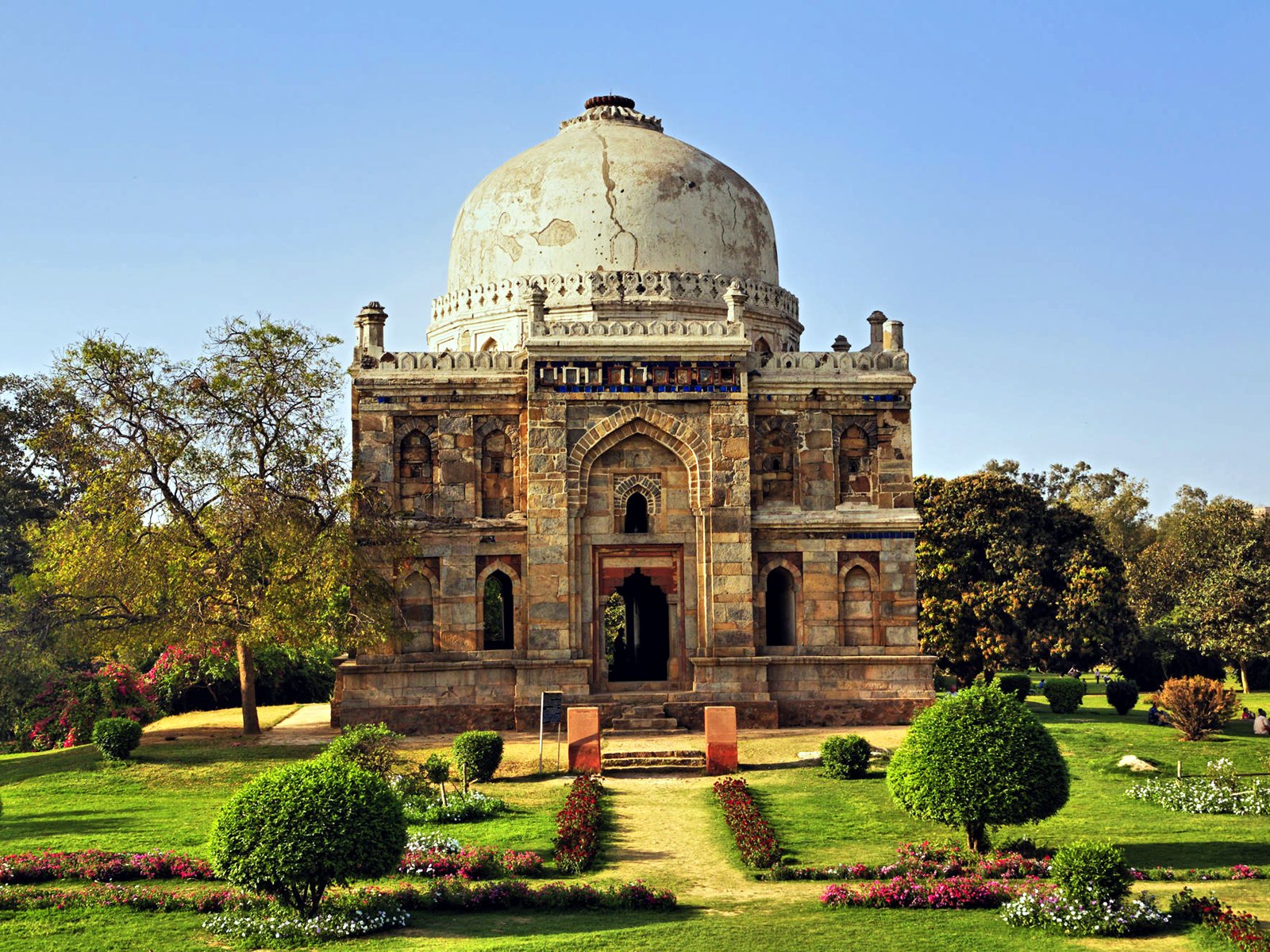 Ornate Tomb Lodi Gardens Delhi India Backgrounds