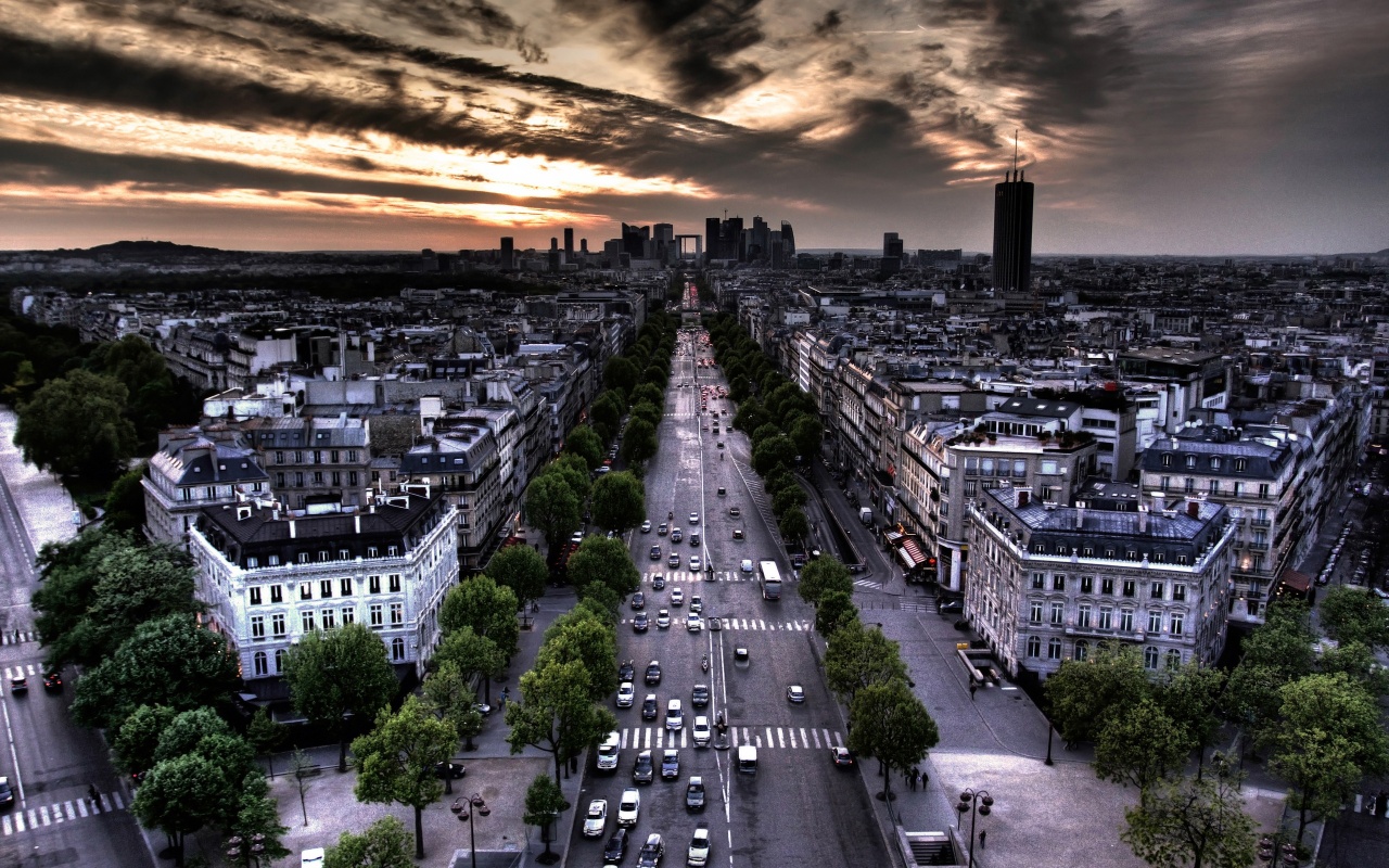 Parallel Streets Of Paris Backgrounds