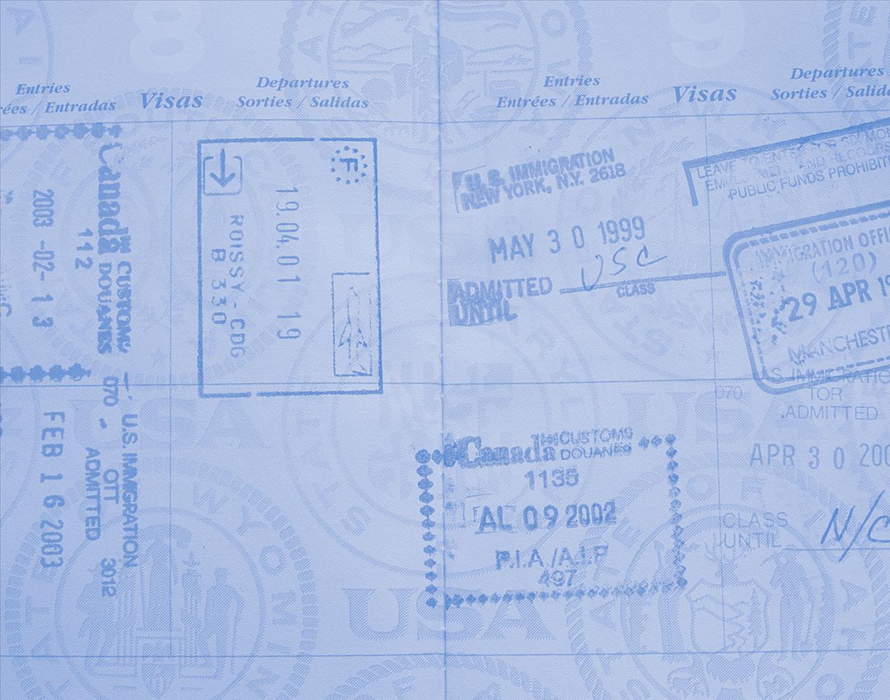 Passport Stamps Backgrounds