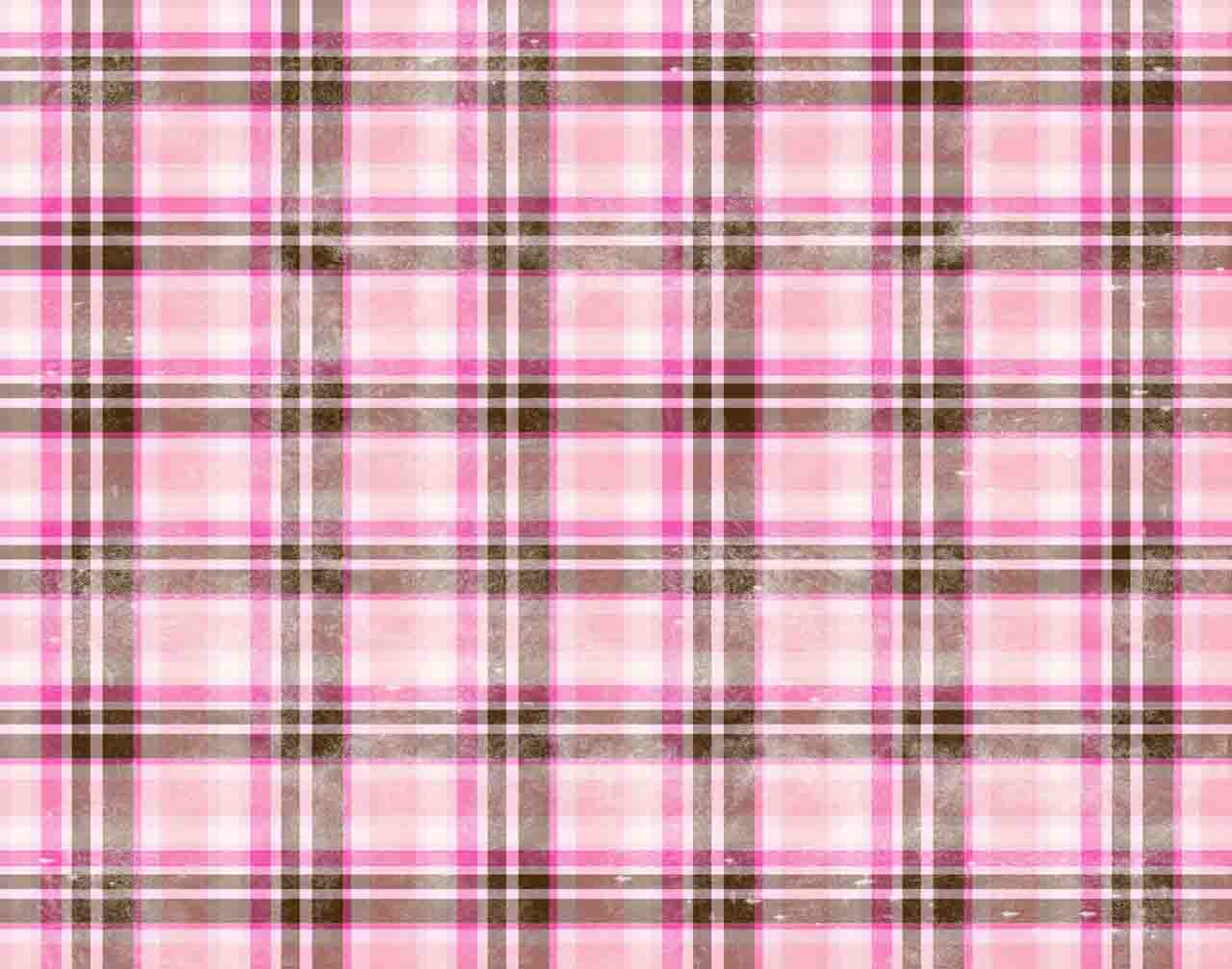 Pink Funky Plaid Backgrounds