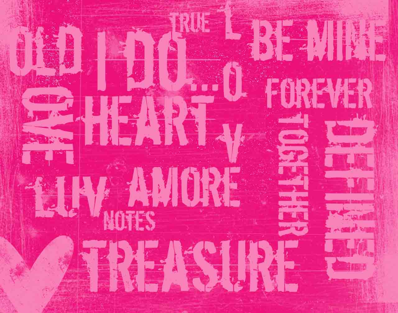 Pink Words Backgrounds