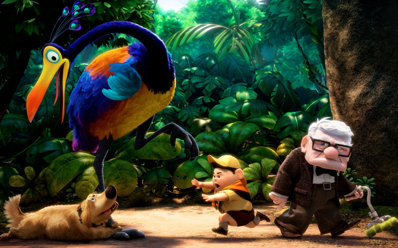 Pixars Crew In Jungle Backgrounds