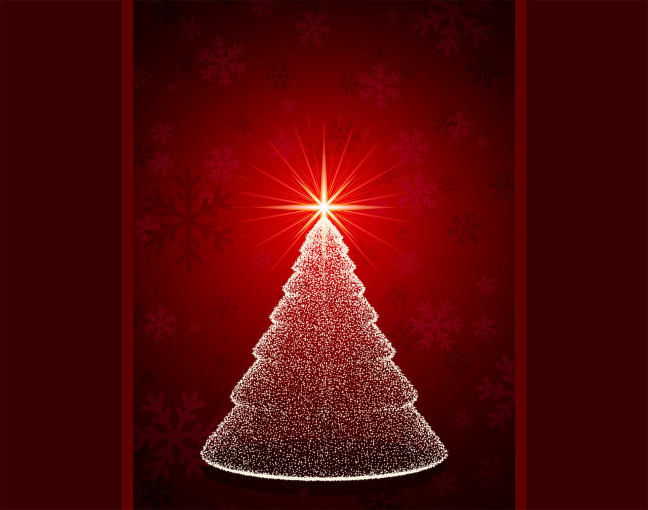 Red Holiday Tree Backgrounds