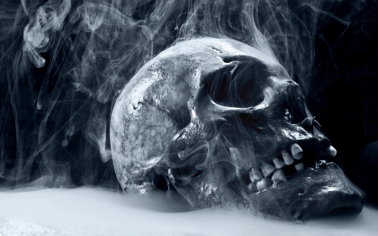 Smoke Over Skull Backgrounds