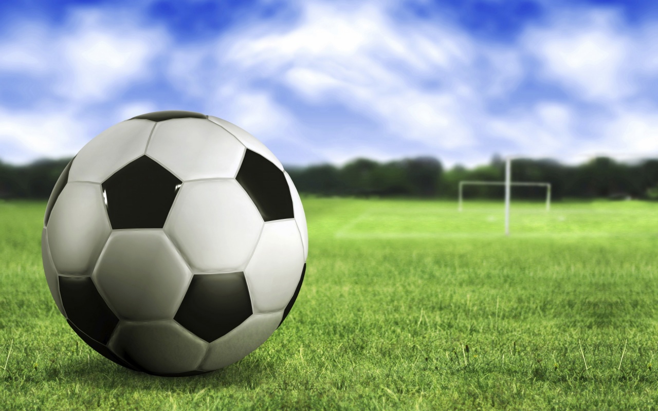 Soccer Ball On Field Backgrounds