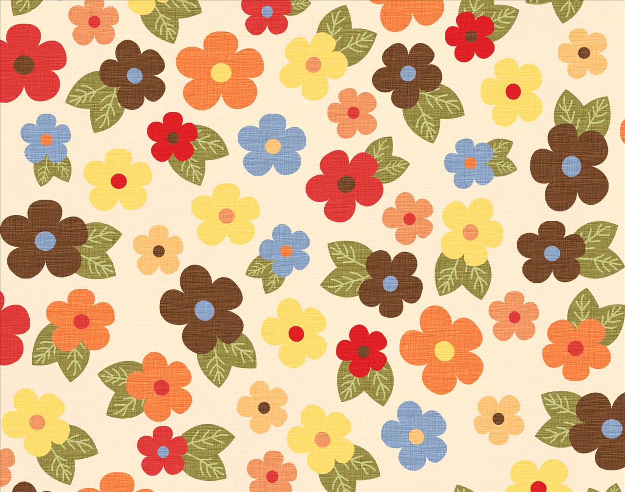 Summer Flowers Pattern Backgrounds