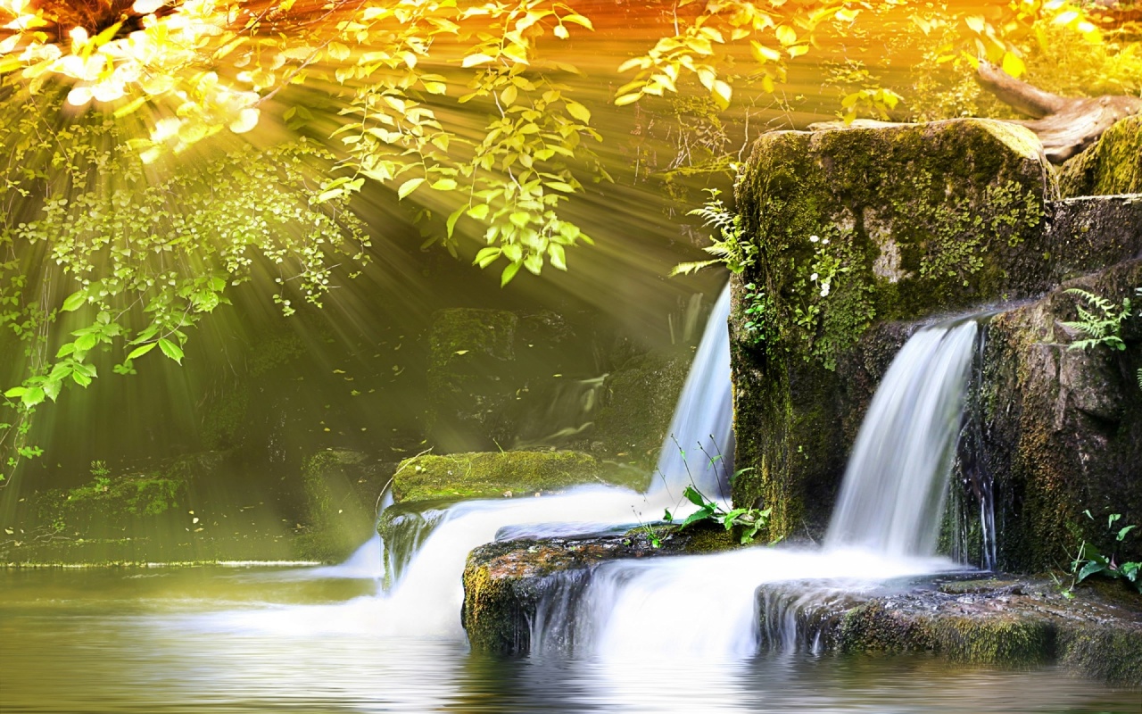 Water Flow In Mountains Backgrounds
