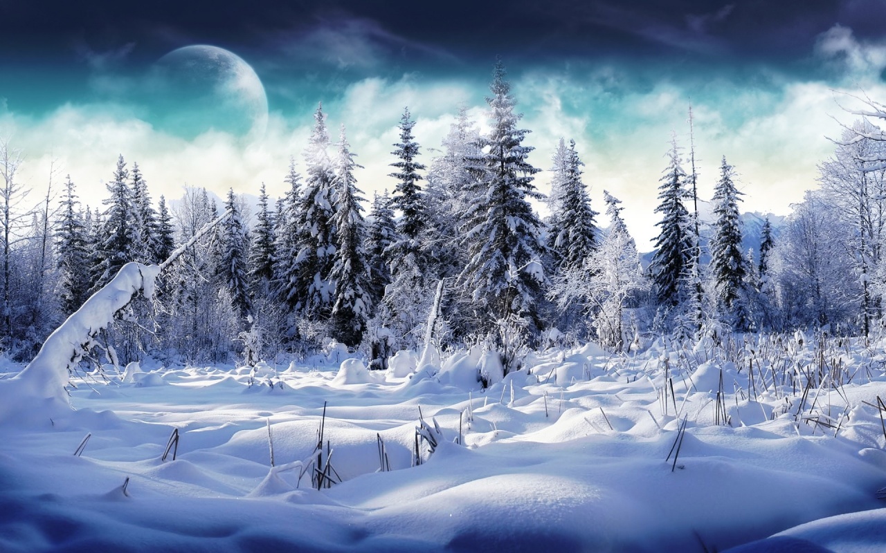 Winter Mountains Backgrounds