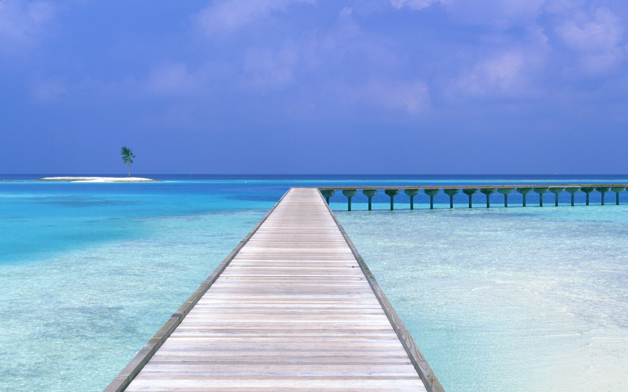 Wooden Way To beach way wide Backgrounds