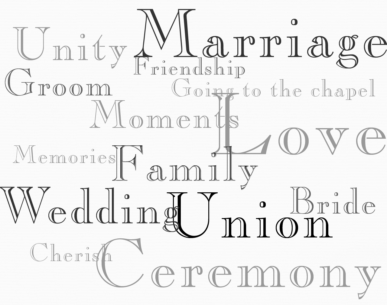 Marriage Union words