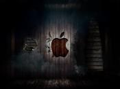 Apple In Dark Room Backgrounds