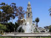 Balboa Park Towers Trees Fountains Sky Backgrounds