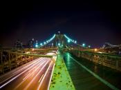 Bridge Brooklyn Nights Backgrounds