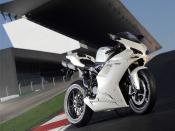 Ducati 1198 On Race Track Backgrounds