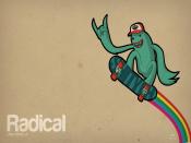 Funny Radical Skateboard Backgrounds