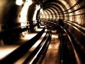 High Speed Metro Train Tunnel Backgrounds
