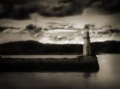 Lighthouse In Waterscapes Backgrounds