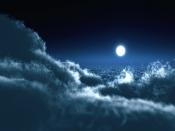Moon Over Clouds Backgrounds