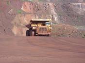 Ore Truck Emerging From Main Backgrounds