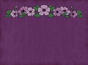 Purple with Flowers Backgrounds
