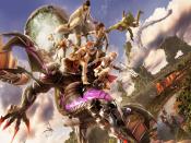Ginal Fantasy Xiii Game In Action Background